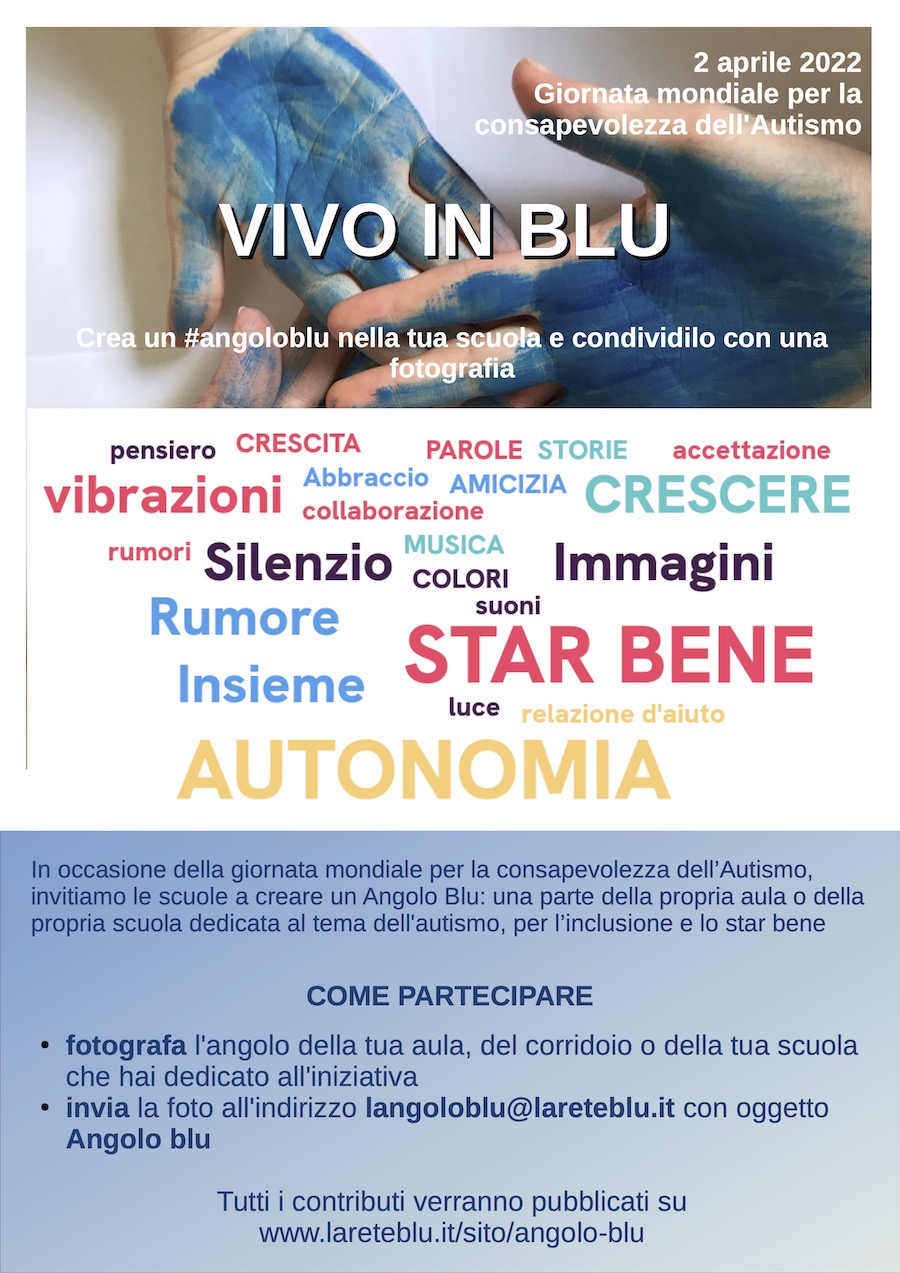 Giornata Autismo angoloblu 2022 Locandina