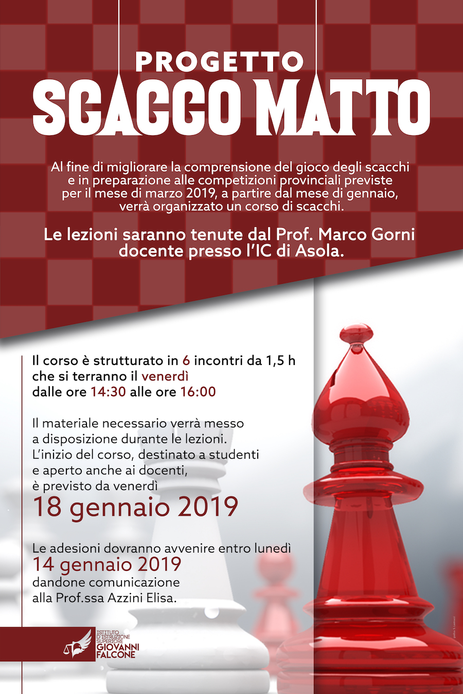 SCACCO MATTO Progetto 2019 Stefano Lastrucci